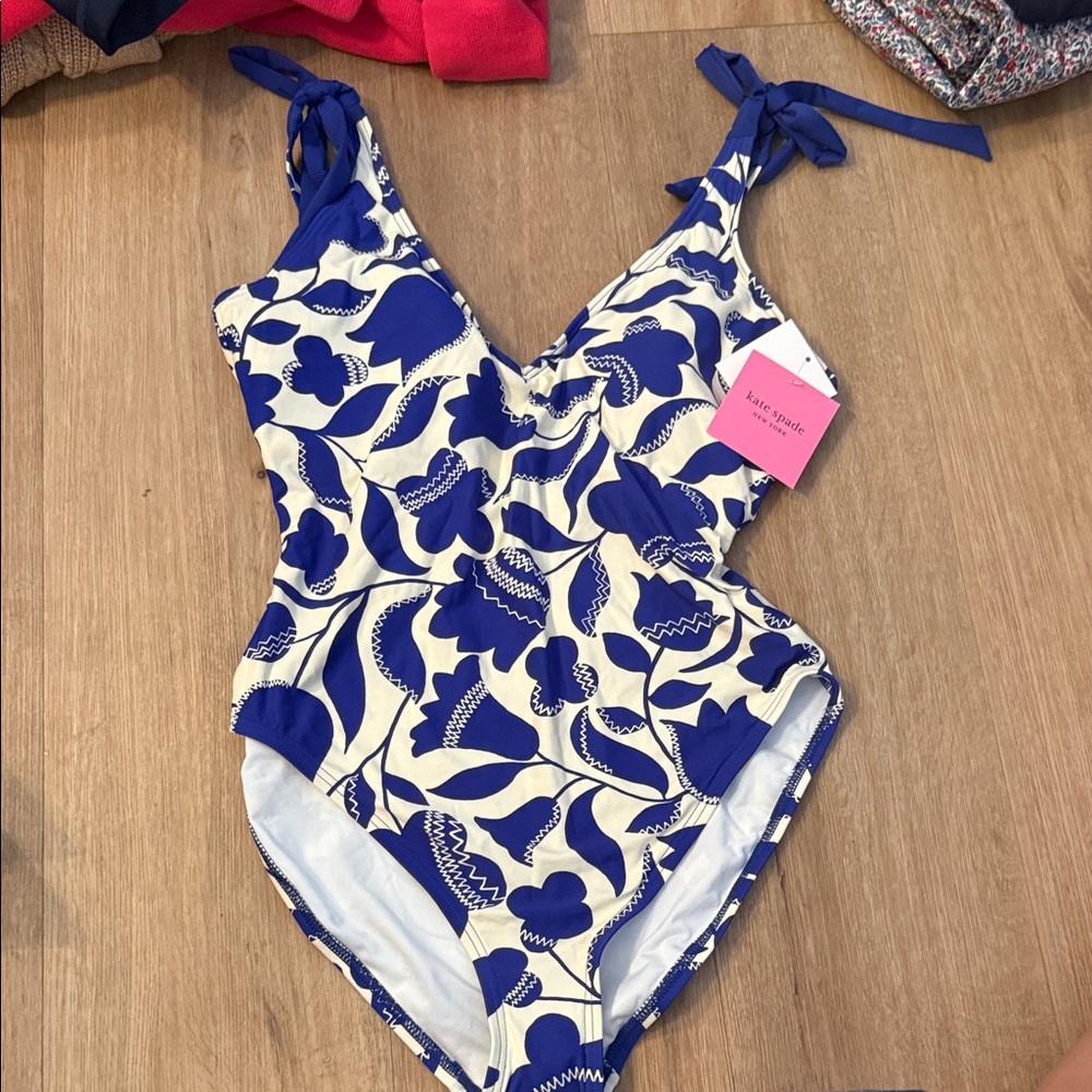 kate spade Navy and Cream women’s Swim One Piece